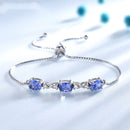 Women's 925 Silver Adjustable Bangle Bracelet