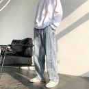 Retro Jeans Ins Men and Women Stitching Cashew Jean