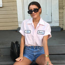 Retro Light Loose Shirt Women''s Trendy Summer Top