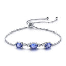 Women's 925 Silver Adjustable Bangle Bracelet