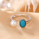 Antique Silver Women's Jewelry Ring - Timeless Elegance