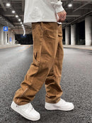 Chain Foot Logging Pants Cargo High Street Loose Style