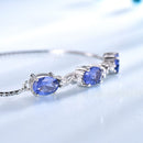 Women's 925 Silver Adjustable Bangle Bracelet