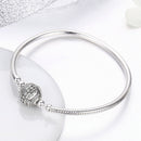 S925 Sterling Silver Star Bangle Bracelet - Fashion Jewelry