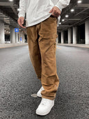Chain Foot Logging Pants Cargo High Street Loose Style